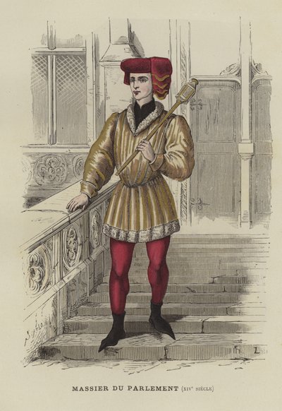 Palcát pařížského parlamentu, 14. století od French School