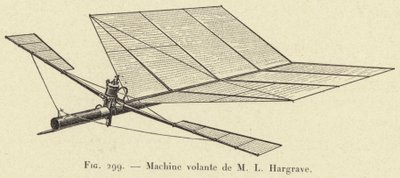 Flying Machine od M L Hargrave (rytina) od French School