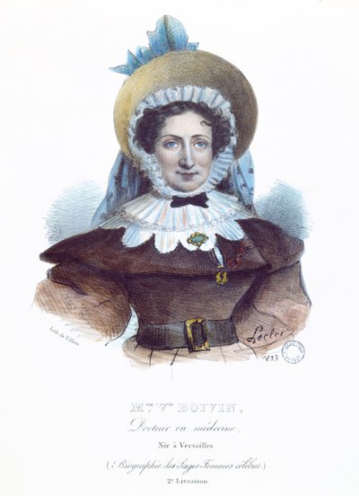Madame Boivin (1783-1841) z knihy o slavných ženách, 1833 od French School