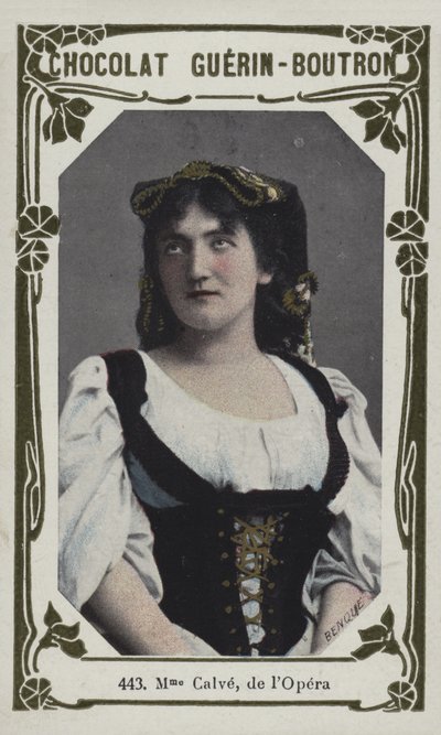 Madame Calve, de lOpera (barevné foto) od French School