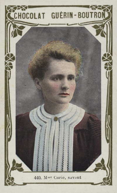 Madame Curie, savant (barevná fotografie) od French School