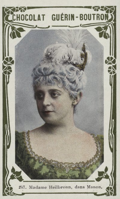 Madame Heilbronn, v Manon (barevné fotografie) od French School