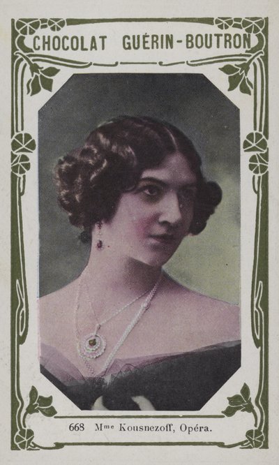 Madame Kousnezoff, Opera (coloured photo) od French School