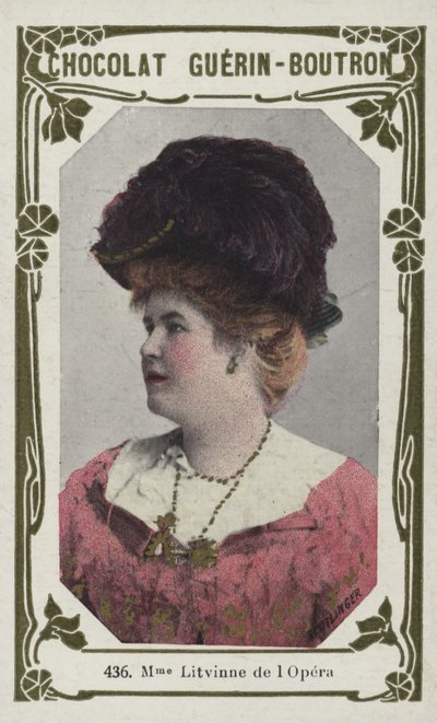 Madame Litvinne, de lOpera (barevné foto) od French School