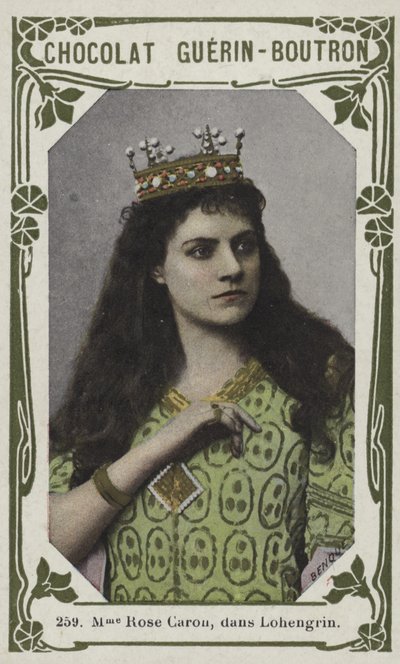 Madame Rose Caron, v Lohengrin (barevné fotografie) od French School