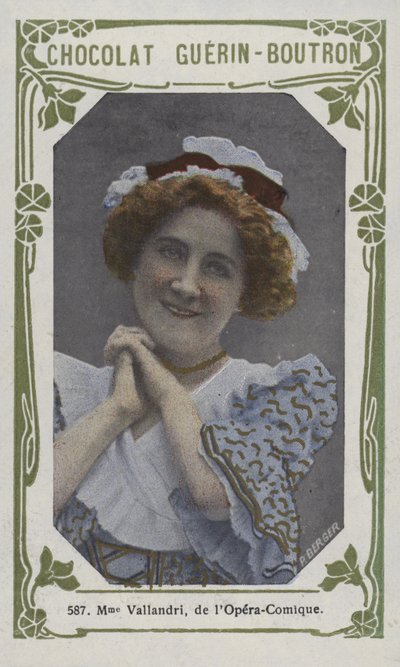 Madame Vallandri, z Opera-Comique (barevné foto) od French School