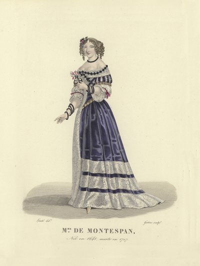 Madame de Montespan, milenka francouzského krále Ludvíka XIV od French School