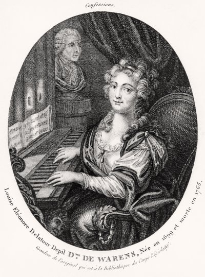Madame de Warens, c.1789 (rytina) od French School
