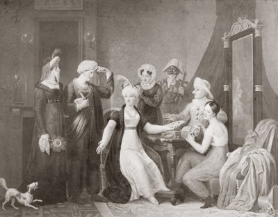 Mademoiselle Mars (1779-1847) v Les Trois Sultanes od French School