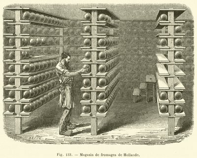 Dutch Cheese Shop (rytina) od French School