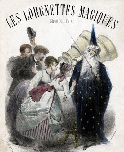 Kouzelné lorňony, píseň pro populární valčík. Litografie od French School