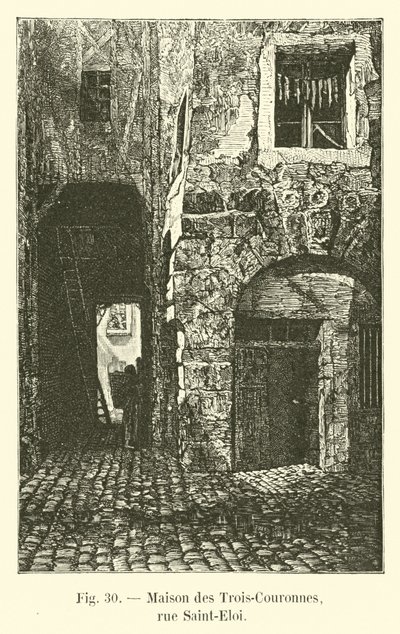 Dům tří korun, rue Saint-Eloi od French School