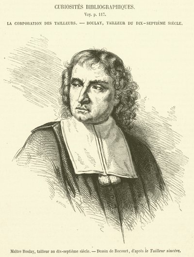 Maitre Boulay, krejčí v sedmnáctém století (rytina) od French School