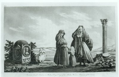 Maltské ženy, ze starověké a moderní Malty od Pierra Marie Louis de Boisgelin de Kerdu, vydáno 1805 od French School