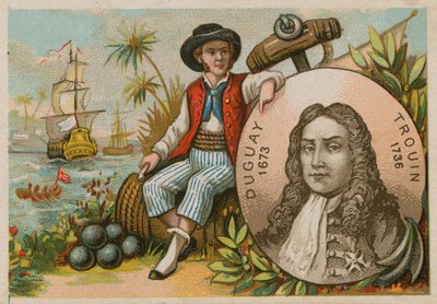 Muž v Brazílii držící portrét Duguay-Trouina od French School