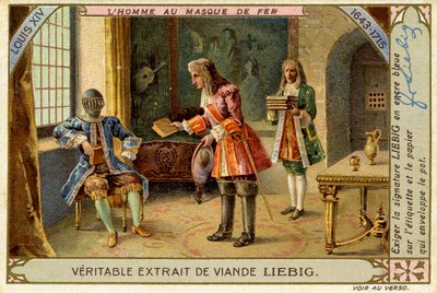 Muž se železnou maskou, Vláda Ludvíka XIV, Liebigova karta od French School