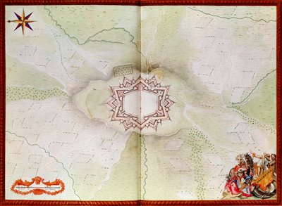 Mapa Phalsbourgu, z Atlasu de Louis XIV od French School