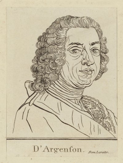 Marc-Pierre de Voyer de Paulmy dArgenson, francouzský státník od French School