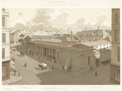 Marche du Temple, 1840, a klášter věčné adorace Nejsvětější svátosti od French School