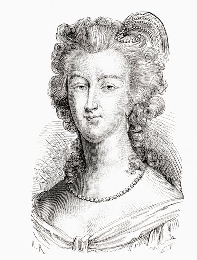 Marie Antoinette, z Histoire de France, vydaná kolem roku 1880 od French School