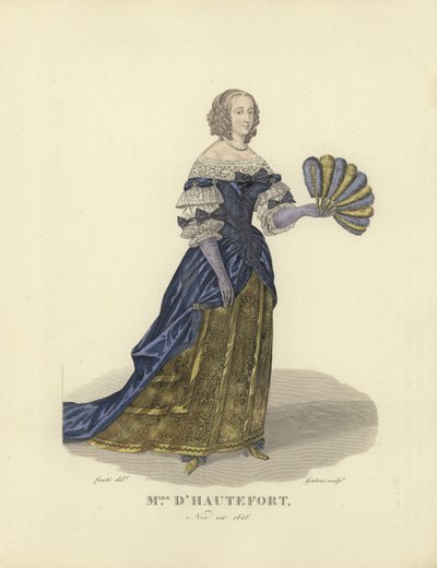 Marie de Hautefort, oblíbenkyně francouzského krále Ludvíka XIII od French School