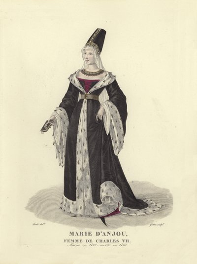 Marie z Anjou, manželka francouzského krále Karla VII od French School