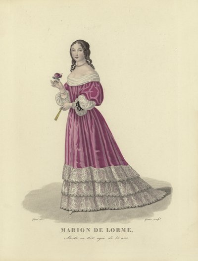 Marion de Lorme, francouzská kurtizána od French School