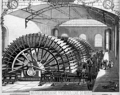 Hydraulický stroj Marly postavený inženýrem Dufrayerem od French School