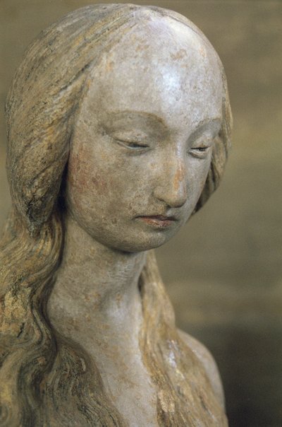 Máří Magdaléna, konec 15. století (polychromovaný kámen) (viz také 248111, 248112 a 252686) od French School
