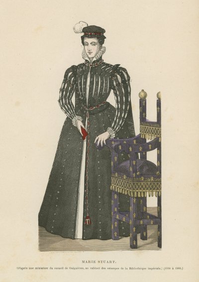 Marie, skotská královna od French School