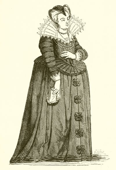 Marie Medicejská jako vdova od French School