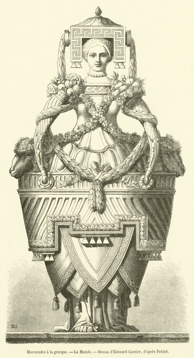 Řecké maškarády, La Mariee (rytina) od French School