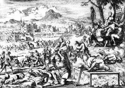 Masakr v Irsku v roce 1644, kolem roku 1685 od French School