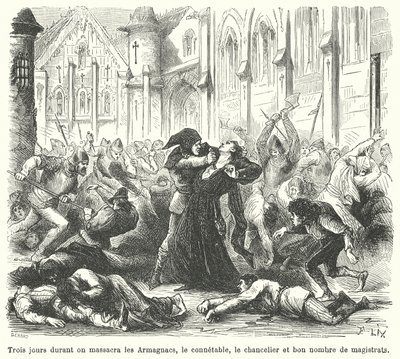Masakr Armagnacs Burgundians, Paříž od French School