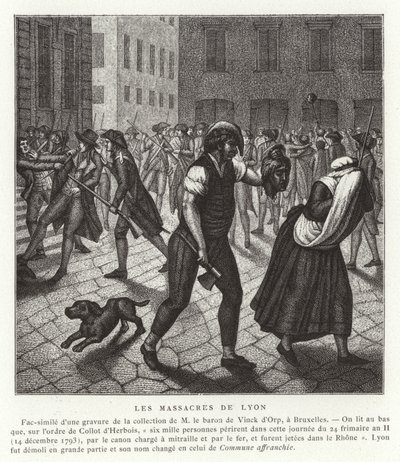 Masakry v Lyonu, Francouzská revoluce, prosinec 1793 od French School