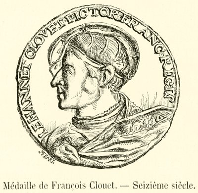 Medaile Francoise Cloueta, šestnácté století (rytina) od French School