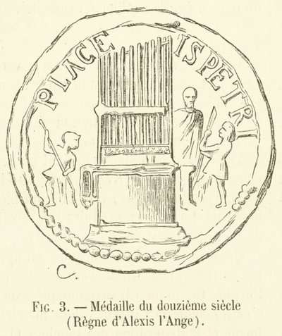 Medaile z 12. století, Vláda Alexise Anděla (rytina) od French School