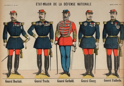 Členové generálního štábu francouzské armády během francouzsko-pruské války od French School