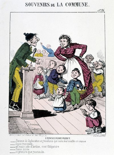 Vzpomínky na komunu: učení, konec 19. století B.H.V. P. od French School