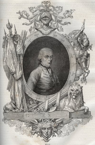 Michael Friedrich Benedikt baron von MELAS (1729-1806), feldmarschal - - Nová národní encyklopedie od Maurice La Charest - 1870 - od French School