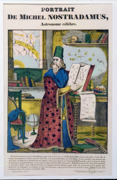 Michel Nostradame (Nostradamus) (1502-66) kolem 1840 od French School