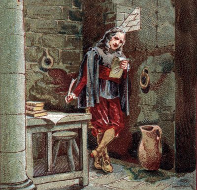 Michel de Marillac (1563-1632) uzavírá zámek Chateaudun. od French School
