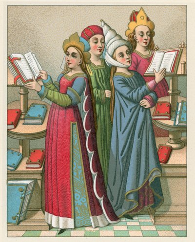 Středověký kostým od French School