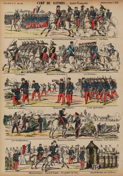 Vojenský tábor francouzské armády v Satory, Francie od French School