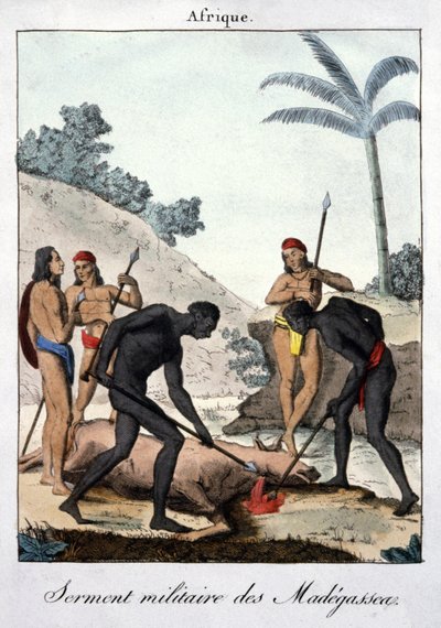 Vojenská přísaha madagaskarských vojáků od French School