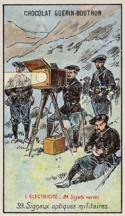Vojenské optické signály (chromolitho) od French School