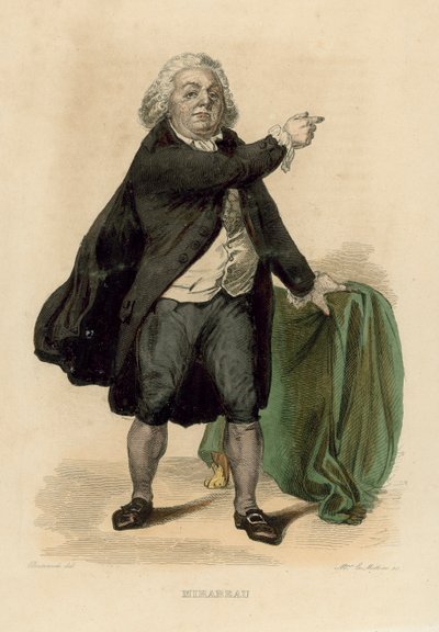 Mirabeau (barevná rytina) od French School