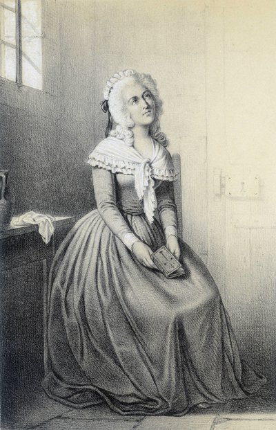 Mme Elisabeth v „Historické galerii francouzské revoluce“ od Alberta Maurina od French School