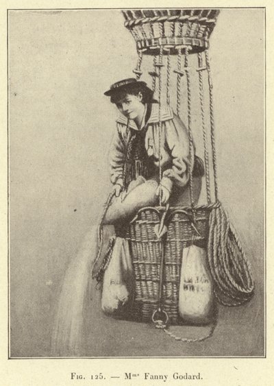 Mme Fanny Godard (rytina) od French School
