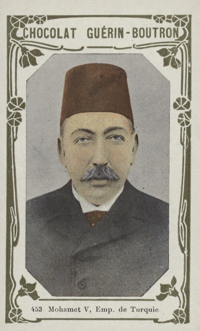 Mohammed V., turecký císař (barevná fotografie) od French School